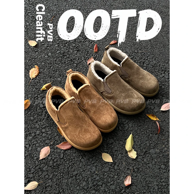 PVB*25FW“极简系列”加绒慵懒一脚蹬勃肯鞋 保暖懒人老钱风穆勒鞋