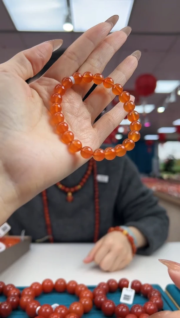 【闪购商品】南红玛瑙手串未镶嵌2.25-（多样式）