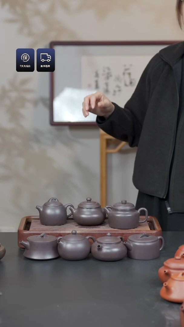 【闪购商品】紫砂茶壶千禧紫泥壶一把 不挑选壶型容量