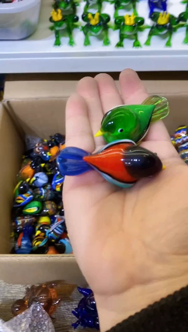 【闪购商品】琉璃手工艺品鸟2个