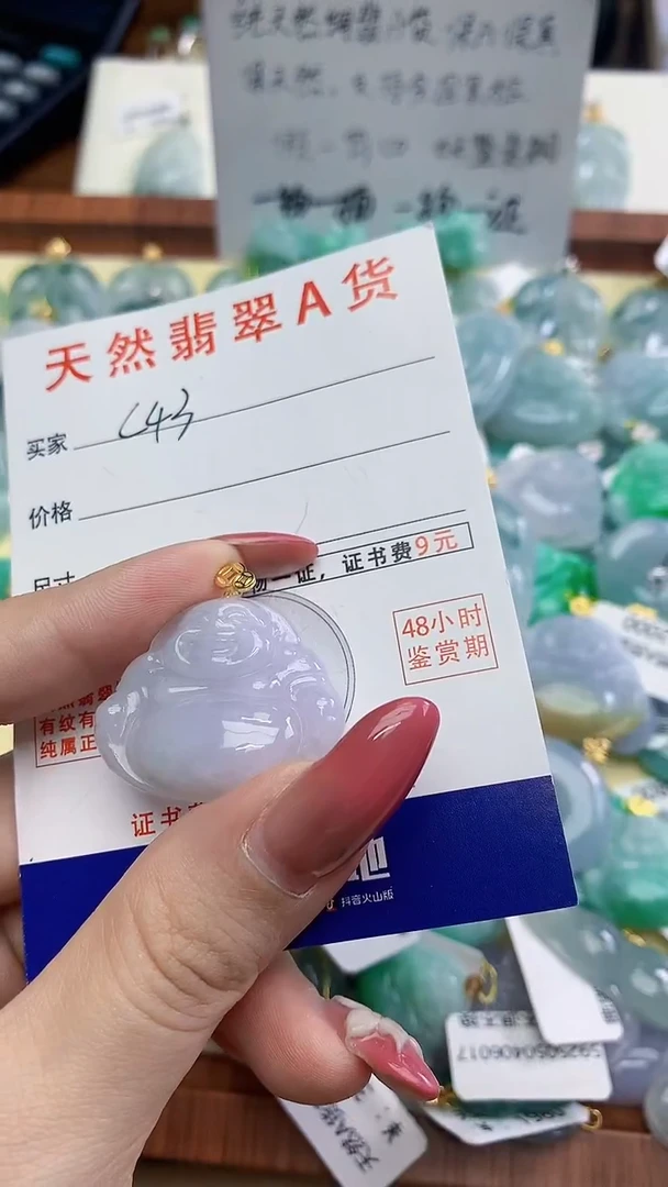 颈饰未镶嵌翡翠天然A货翡翠挂件