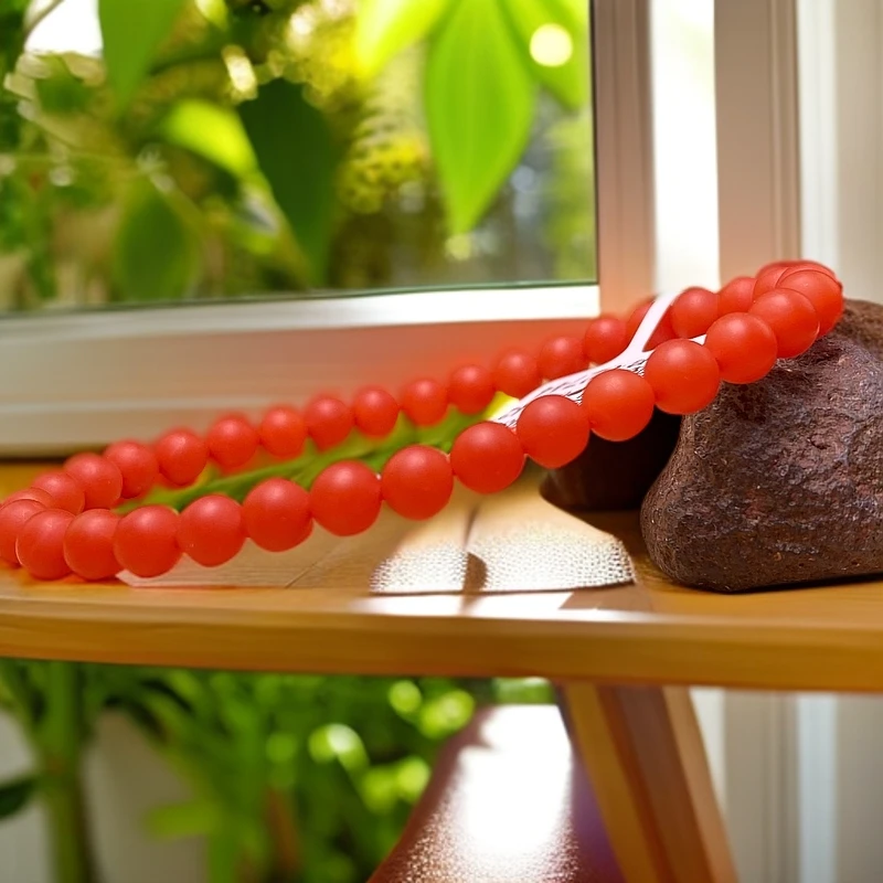 【1年鉴赏期】福利 保山南红哑光小米珠6mm+ 精致典雅多样性发货