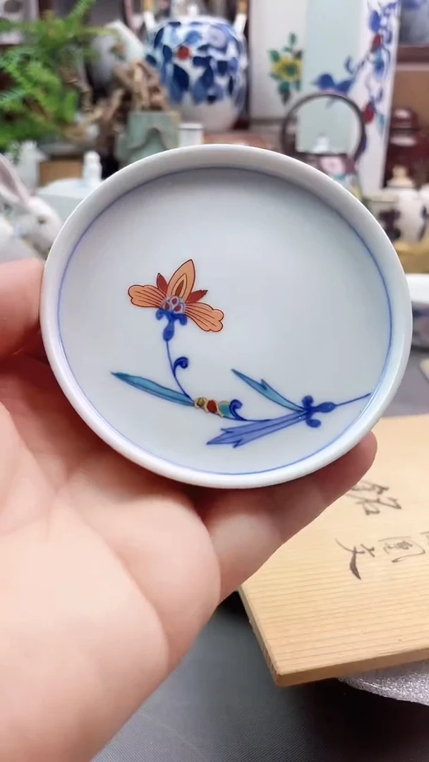 瓷片时常陆手绘盘