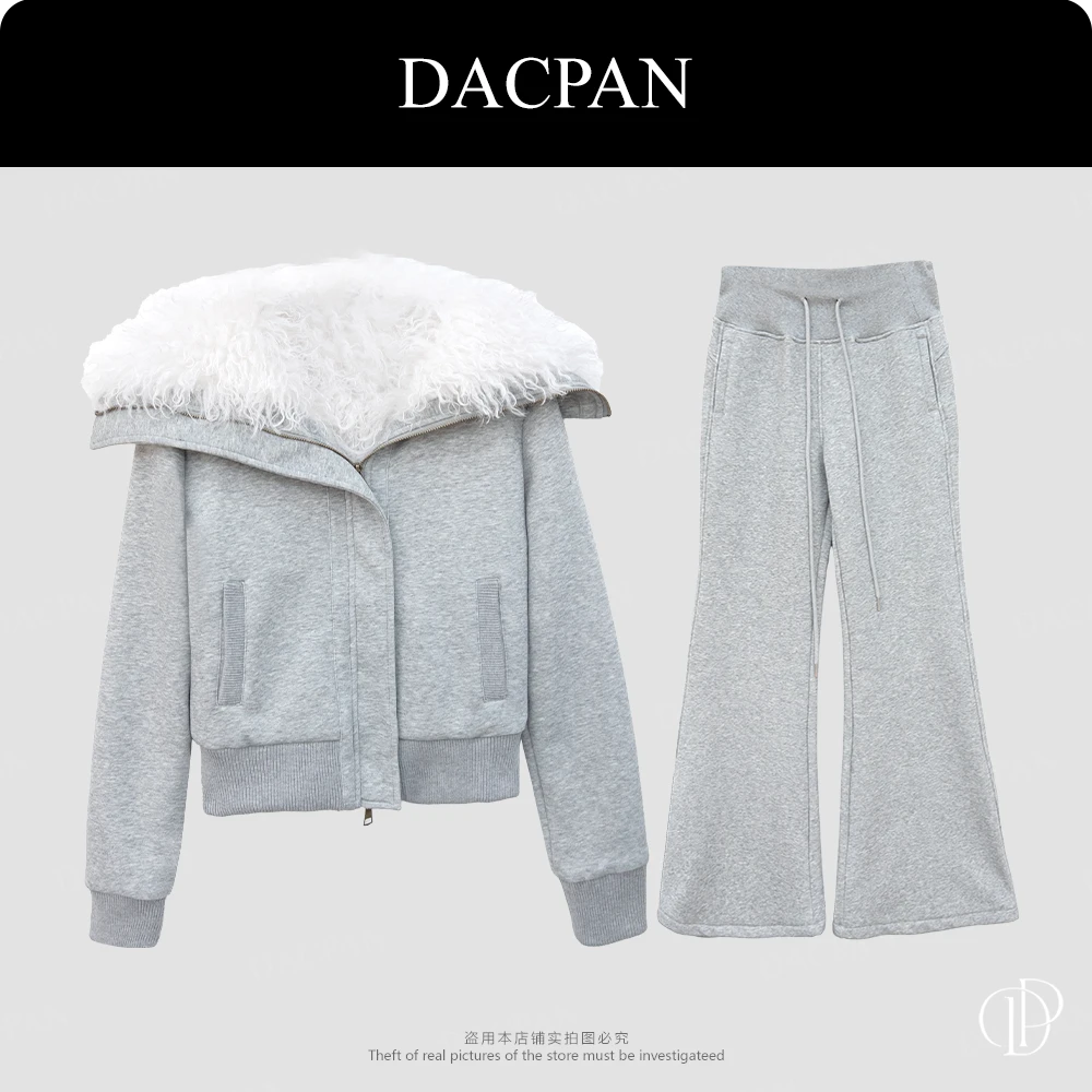 DACPAN-“沸羊羊”大翻领套装  外套+长裤 2025/盼·PP 3575