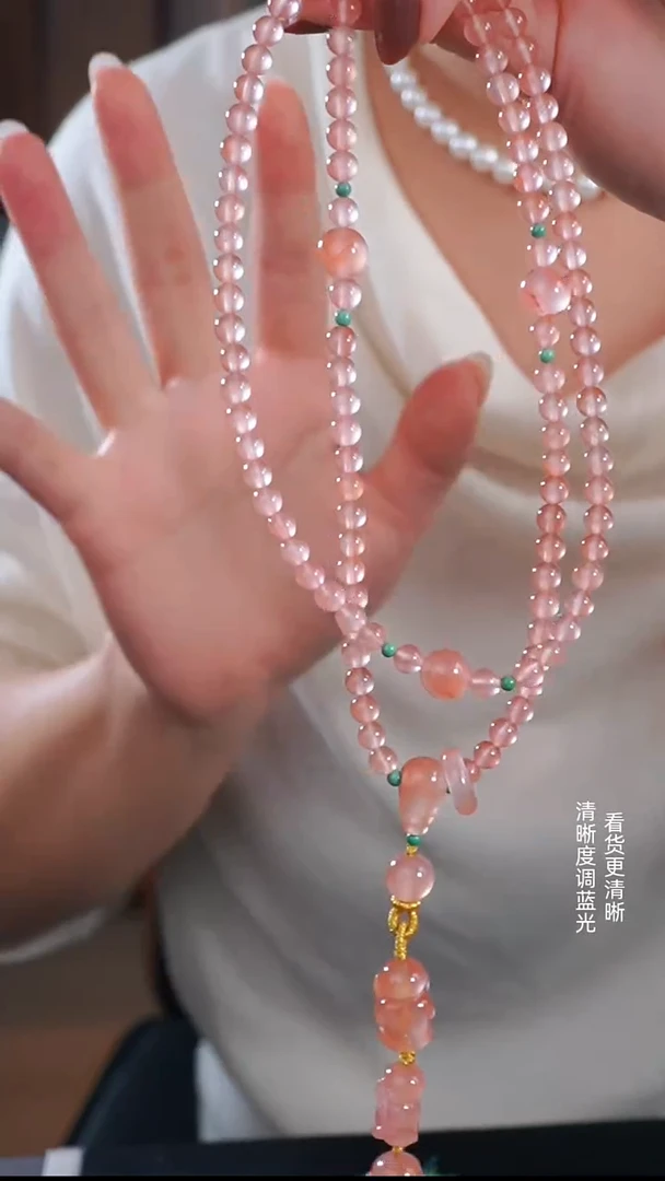 颈饰未镶嵌南红玛瑙三不猴吊坠套链