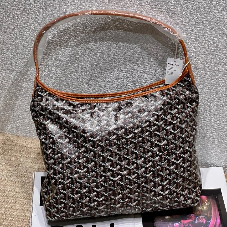 99新 Goyard 棕色hobo腋下包