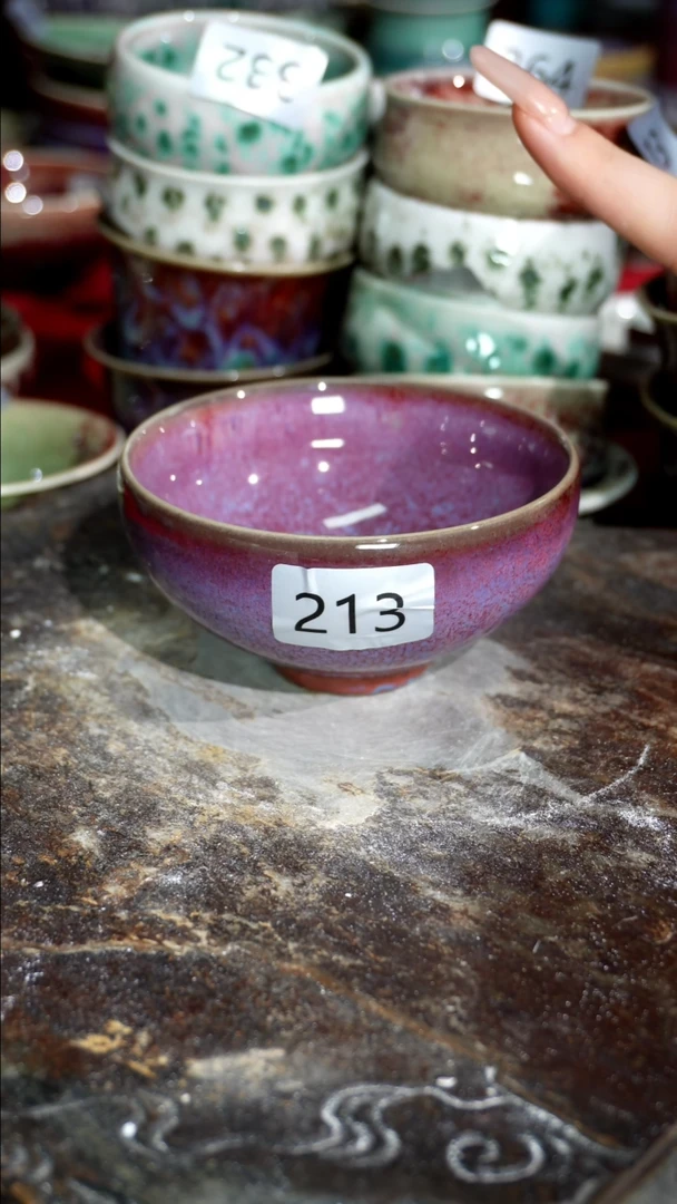 摆件精品窑变钧瓷茶器