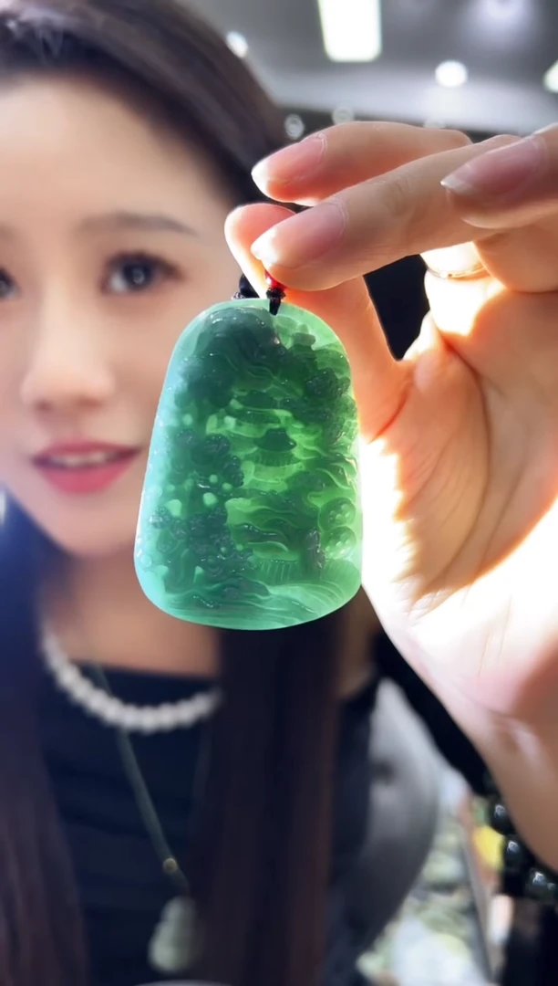 翡翠未镶嵌吊坠(不含链)（多样性发货）044