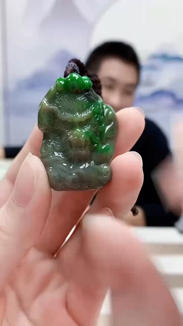 未镶嵌定制翡翠4831ry-毛货挂件21