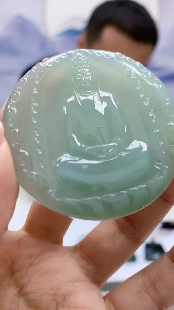 定制翡翠未镶嵌4898xx-毛货挂件110