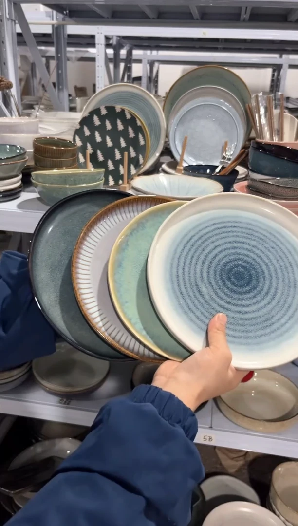 瓷片外贸尾货瑕疵满20包邮X4 小盘组合