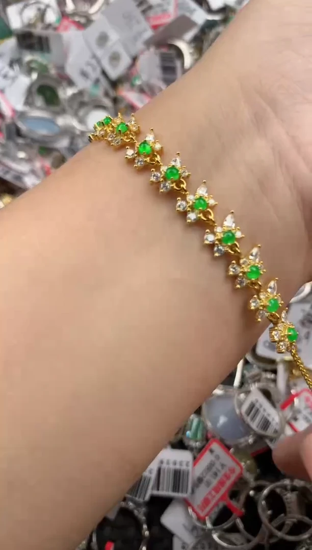 银S925镶嵌戒指翡翠222    2