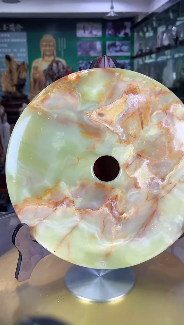 缅甸天然冰玉平安扣