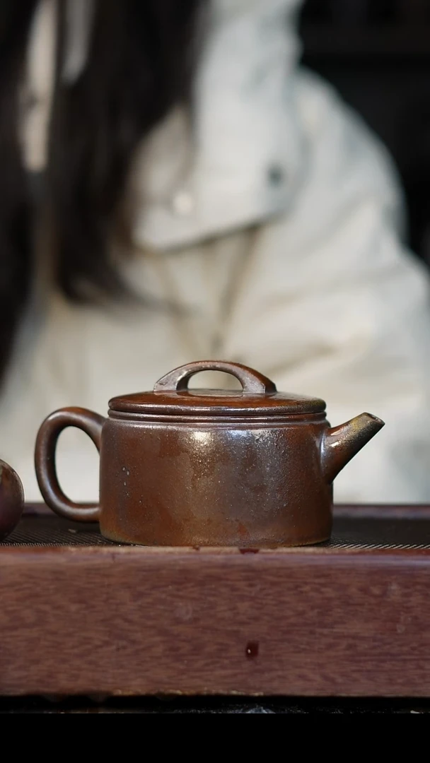 茶壶紫砂心****依微瑕柴烧紫砂 天青汉瓦