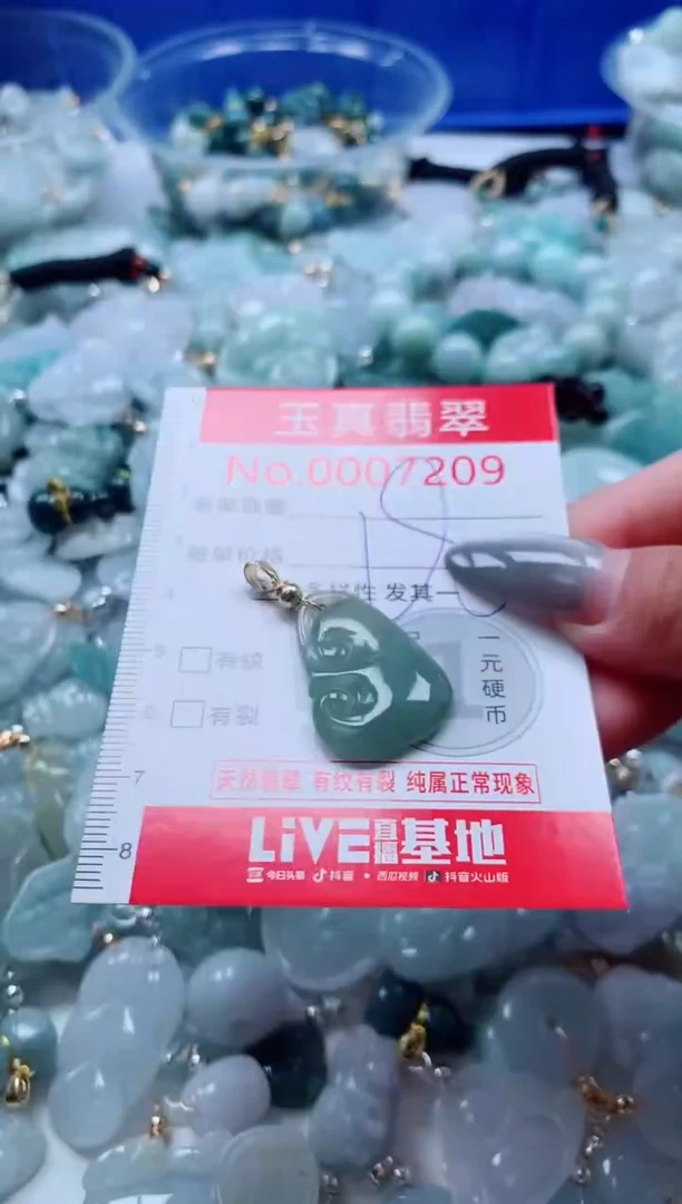 吊坠(不含链)未镶嵌翡翠7208