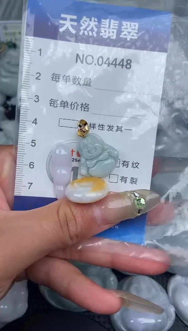 颈饰未镶嵌翡翠纯天然A货翡翠4448