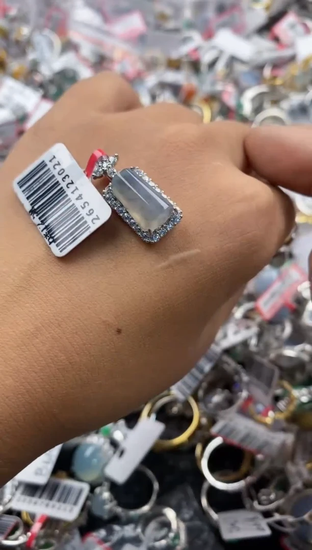 银S925镶嵌戒指翡翠11                3