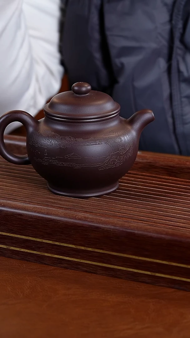 茶壶紫砂范君华紫泥掇子壶