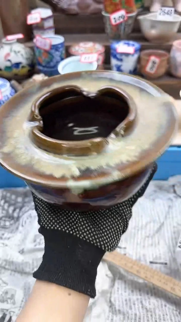 【闪购商品】瓷片烟灰缸陶如意陶瓷满18米包邮一单一付