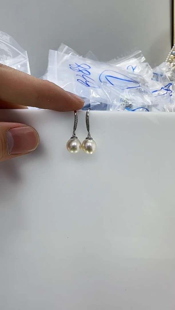 【闪购商品】淡水珍珠DA银S925镶嵌b559 耳环10
