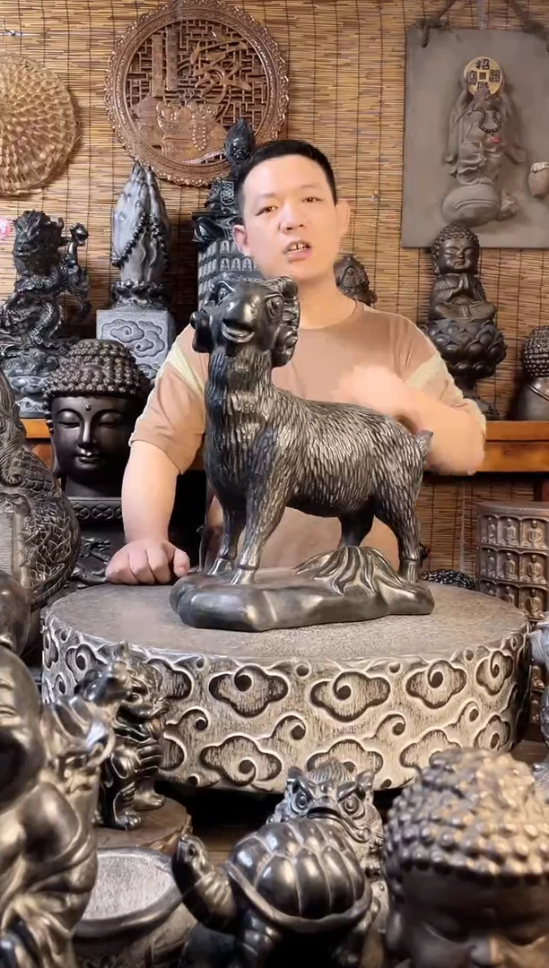 石材40领头羊天然青石雕刻