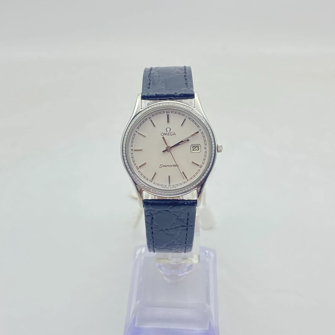 90新 Omega/欧米茄 海马系列/32MM/石英/后镶钻