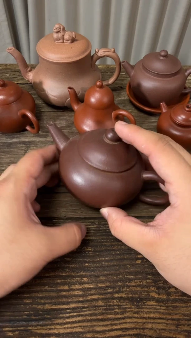 茶壶紫砂2号紫泥水平壶