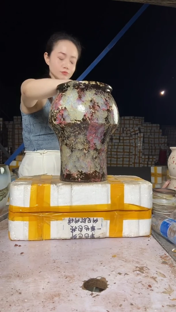 宜兴紫砂粗陶花盆20/34