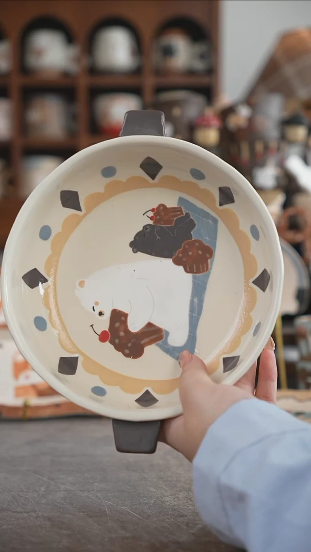 可爱熊***嘟川谷原创陶瓷10.11直播福利停产