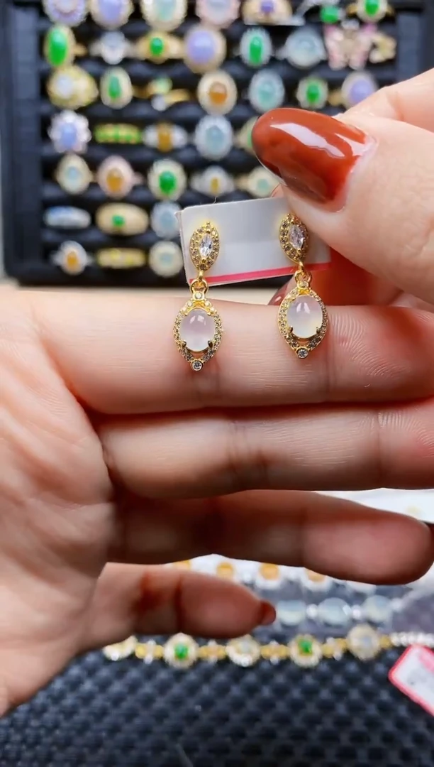 银S925镶嵌戒指翡翠348