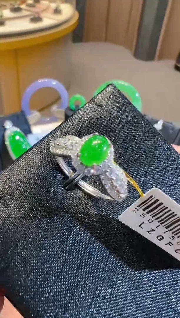 【闪购商品】翡翠戒指银S925镶嵌多样性发货一件