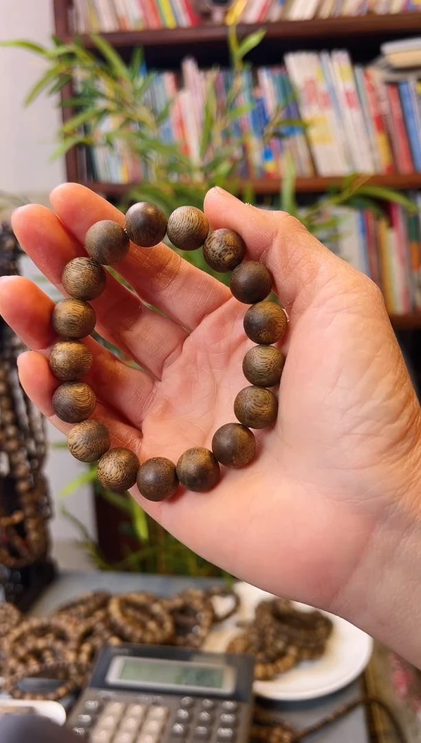 【闪购商品】沉香手串棋楠圆珠单圈