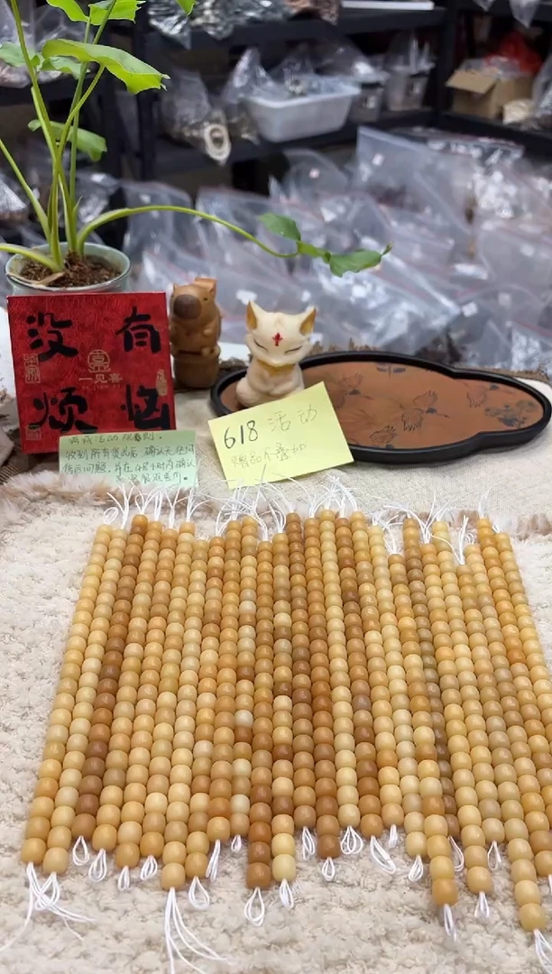 菩提根/象牙果手串11干磨不挑（448）