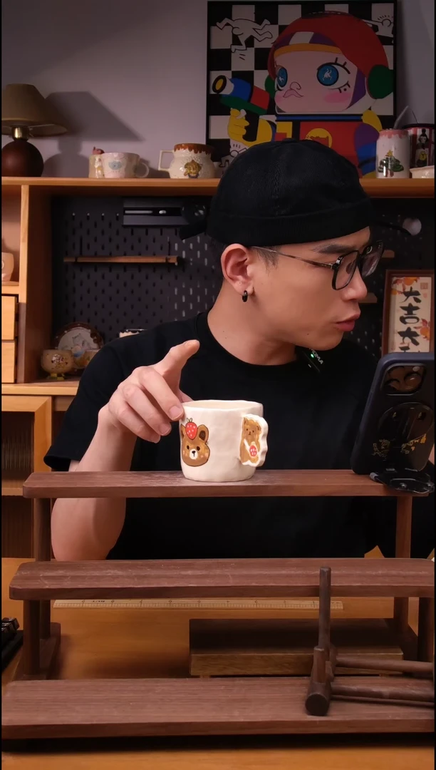 摆件景德镇可爱设计师款陶瓷