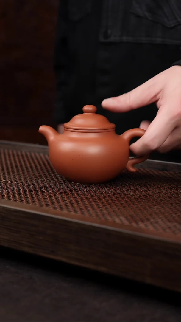 【闪购商品】紫砂茶壶大红泥莲子