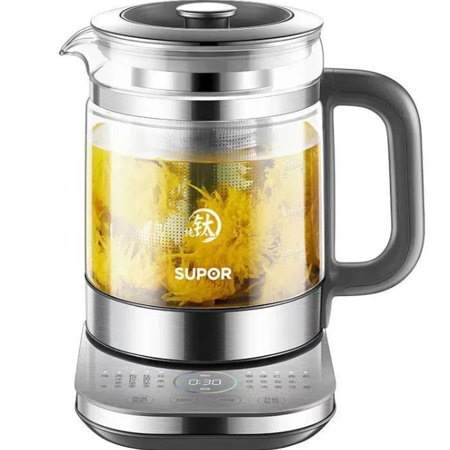 SUPOR/苏泊尔养生壶大容量加厚玻璃多功能电煮茶壶热开水SW-15Y26
