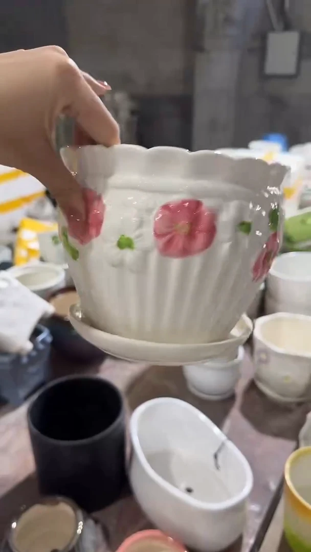 高温陶瓷花盆+E111