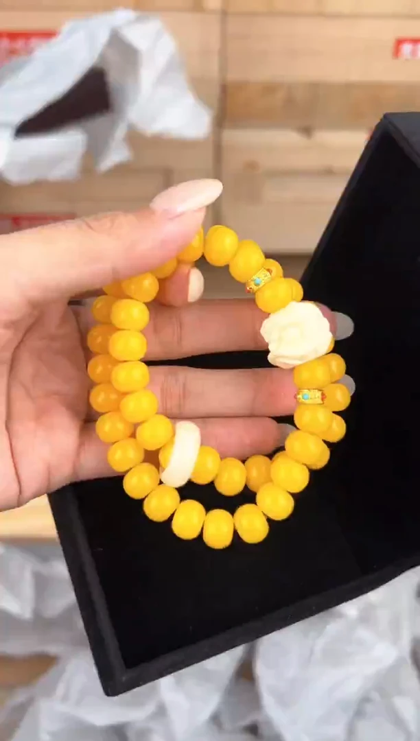 大唐红文玩阁黄玉菩提链接@@ys1459