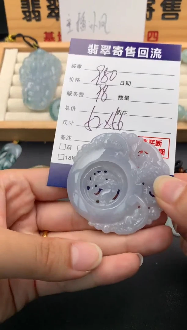翡翠未镶嵌颈饰10140538