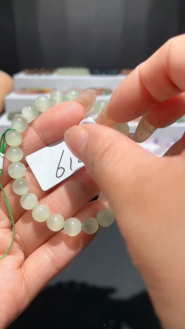 烟晶手链银S925镶嵌喜欢拍