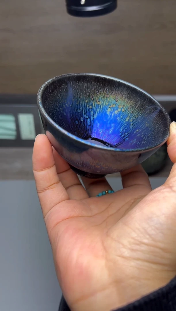 茶盏建窑建盏 杨飞曜变