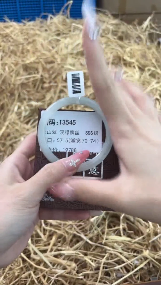 未镶嵌手镯石英质玉T3545