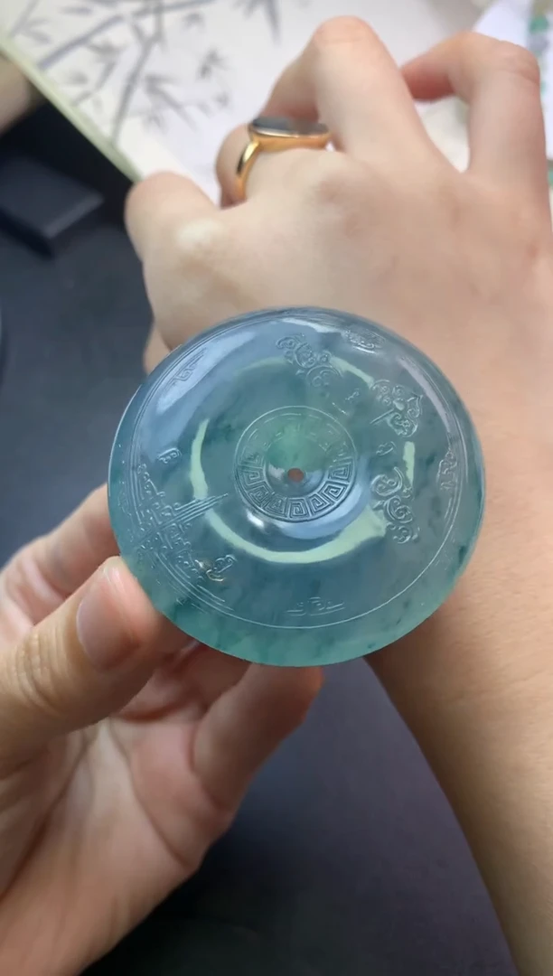 定制翡翠未镶嵌R*生毛货定金90000 剩45000
