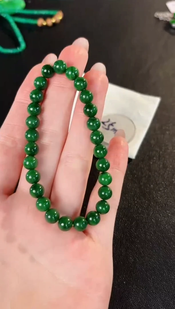 【闪购商品】翡翠手链未镶嵌缅料A货/支持复检/一件
