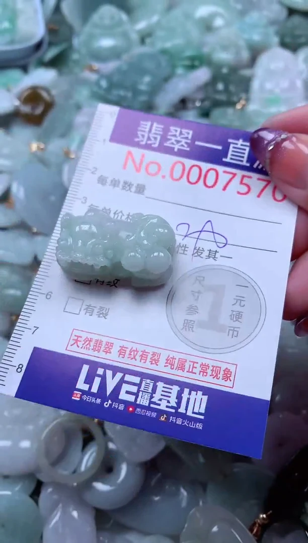 翡翠未镶嵌吊坠(不含链)7570