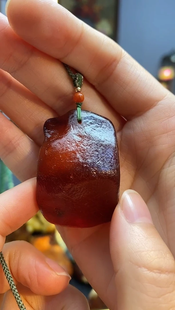 琥珀颈饰未镶嵌吊坠