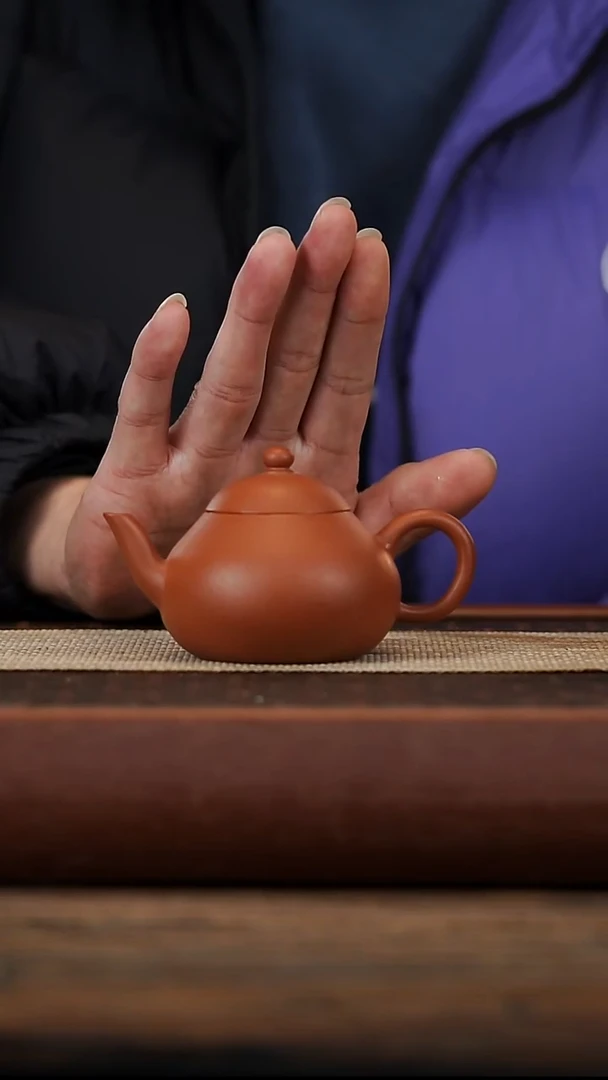 茶壶紫砂微瑕朱泥小梨130容量