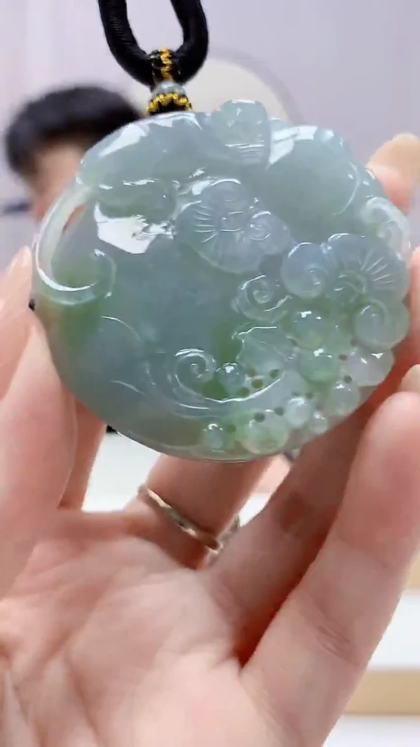 未镶嵌定制翡翠5060DD-毛货挂件106