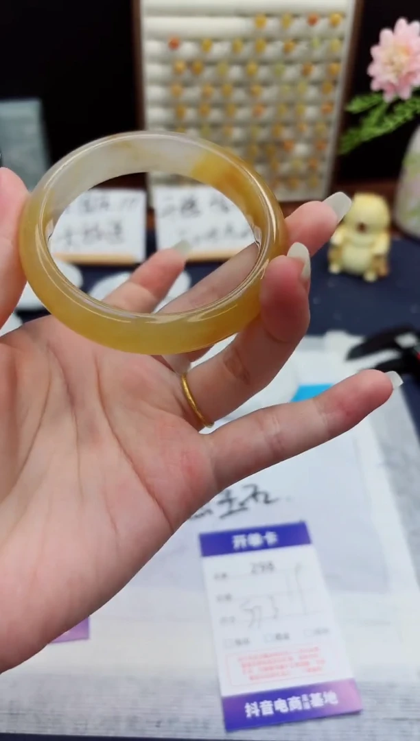 未镶嵌手镯石英质玉298-财气镯-圈口57