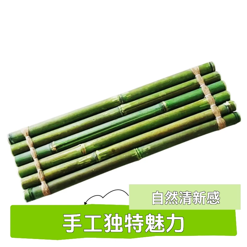 流水瀑布鱼缸摆件庭院陶罐水缸竹排竹筏手工DIY流水摆件循环水